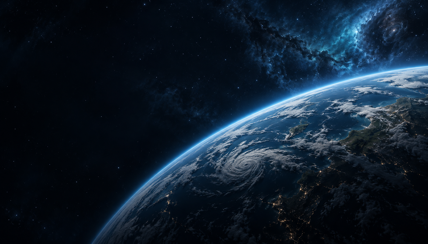 Vista orbital de una colonia espacial de Cotspace